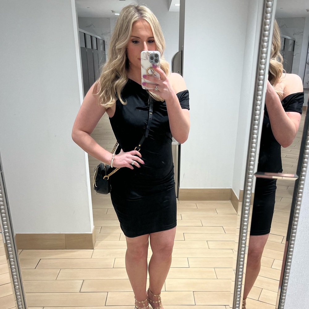 Express Elegant Black Bodycon Dress